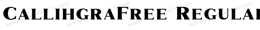 CallihgraFree Regular字体转换